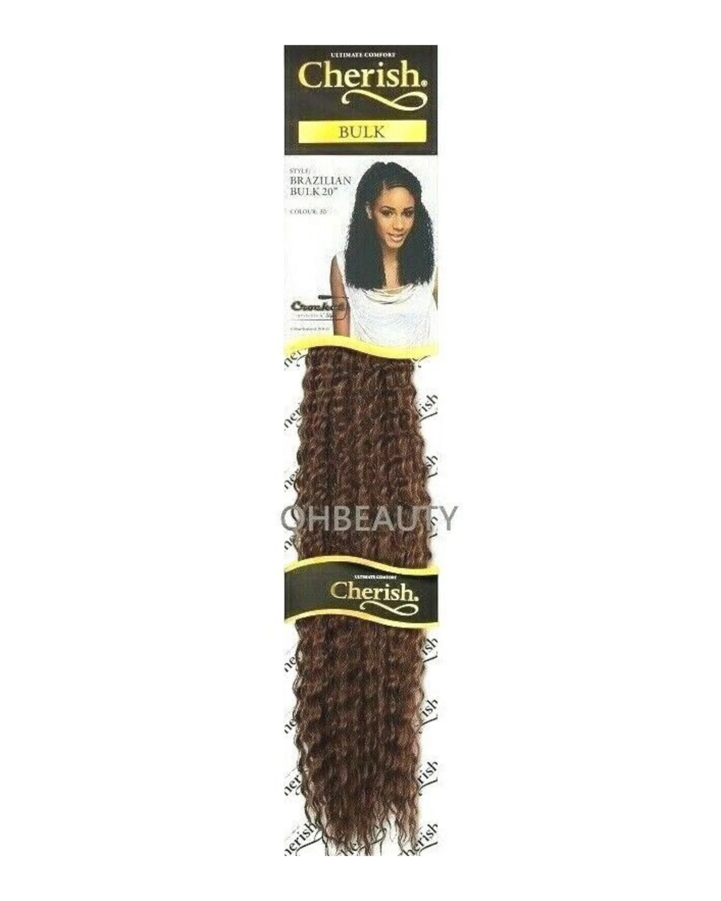 Cherish Synthetic Crochet Braid Curly Hair Extension Style - Brazilian Bulk 20"