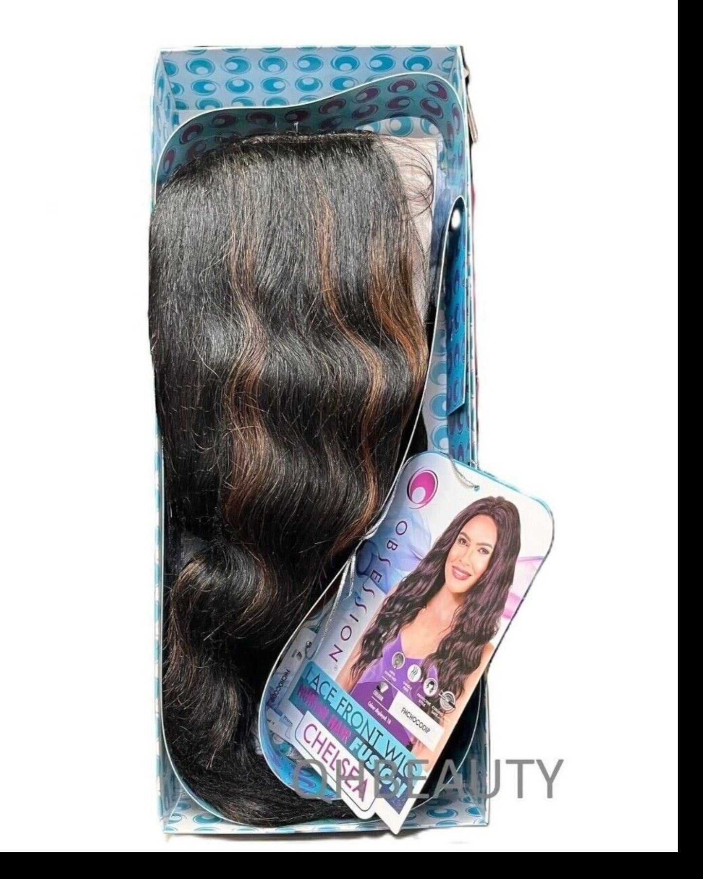 OBSESSION LACE FRONT HUMAN HAIR FUSION NATURAL BODWAVE CURLY HAIR WIG - CHELSEA