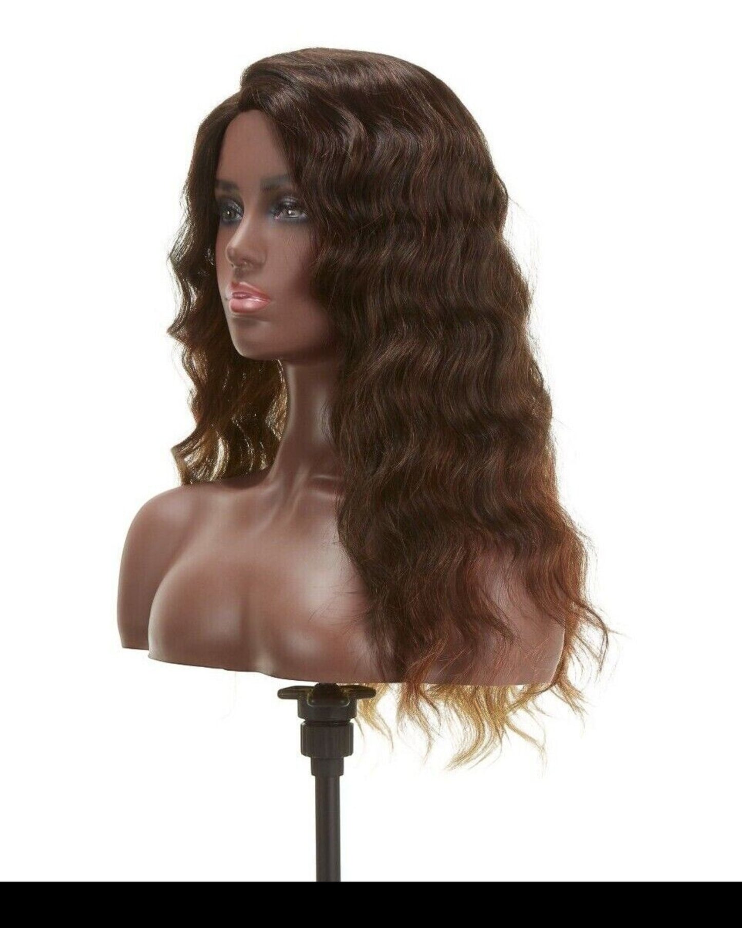 Impression Synthetic Invisible L Part Lace Curly Hair Wig - Alicia