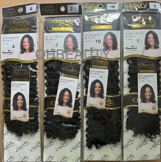 Cherish Synthetic Crochet Hair Extension Curly Braids – Water Wave Braids 12 ''