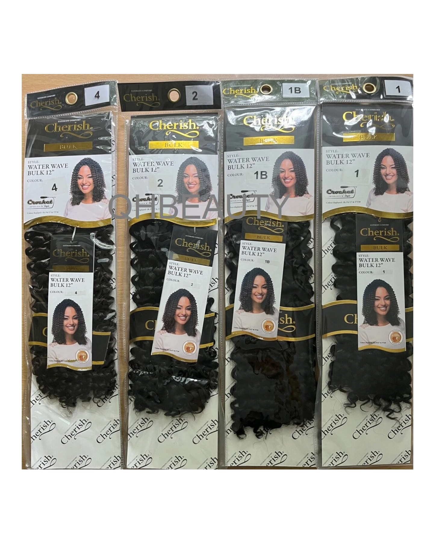 Cherish Synthetic Crochet Hair Extension Curly Braids – Water Wave Braids 12 ''