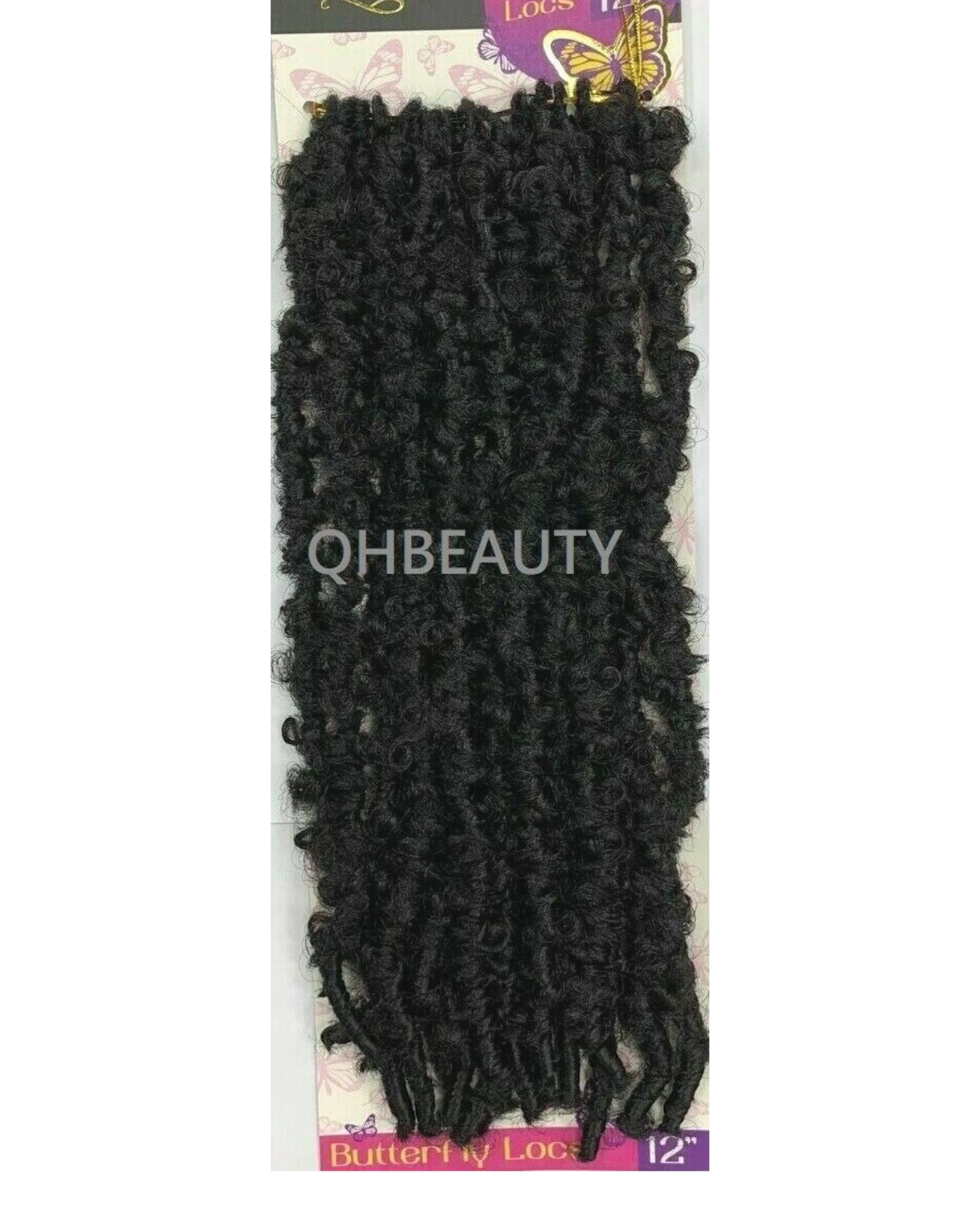 CHERISH SYNTHETIC CROCHET LONG HAIR EXTENSION PRE LOOP BRAID - BUTTERFLY LOC 12"