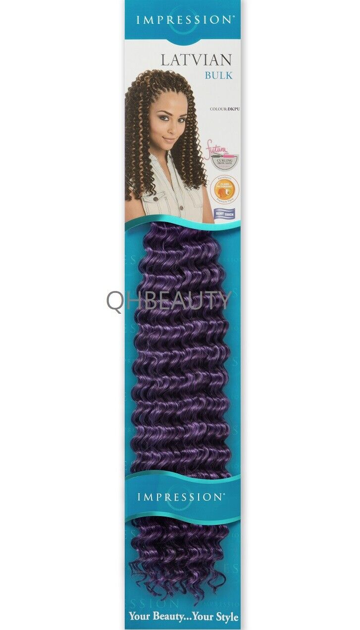 IMPRESSION SYNTHETIC LONG CURLY HAIR EXTENSION CROCHET BRAID - LATVIAN 20"
