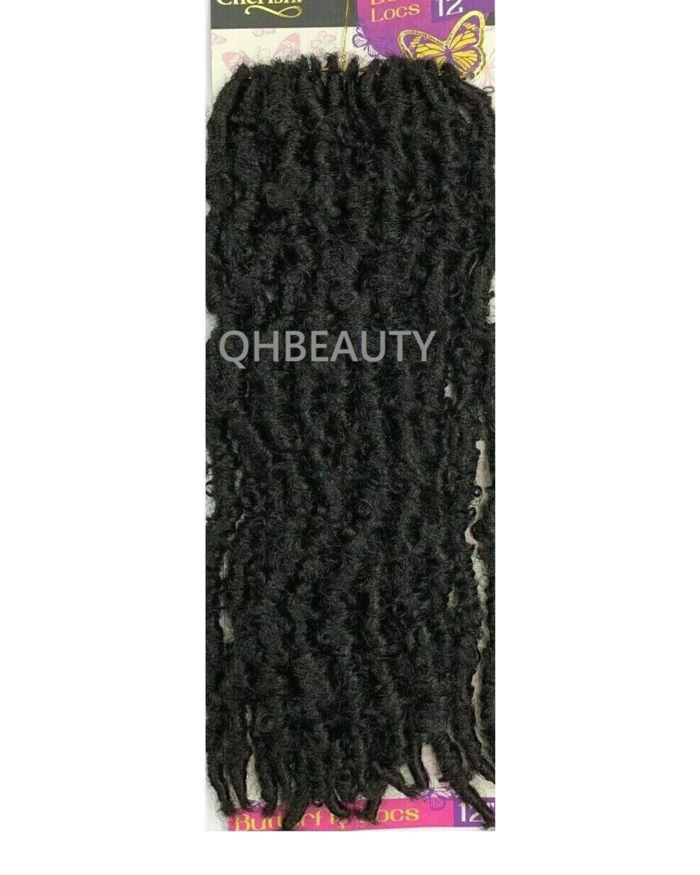 CHERISH SYNTHETIC CROCHET LONG HAIR EXTENSION PRE LOOP BRAID - BUTTERFLY LOC 12"