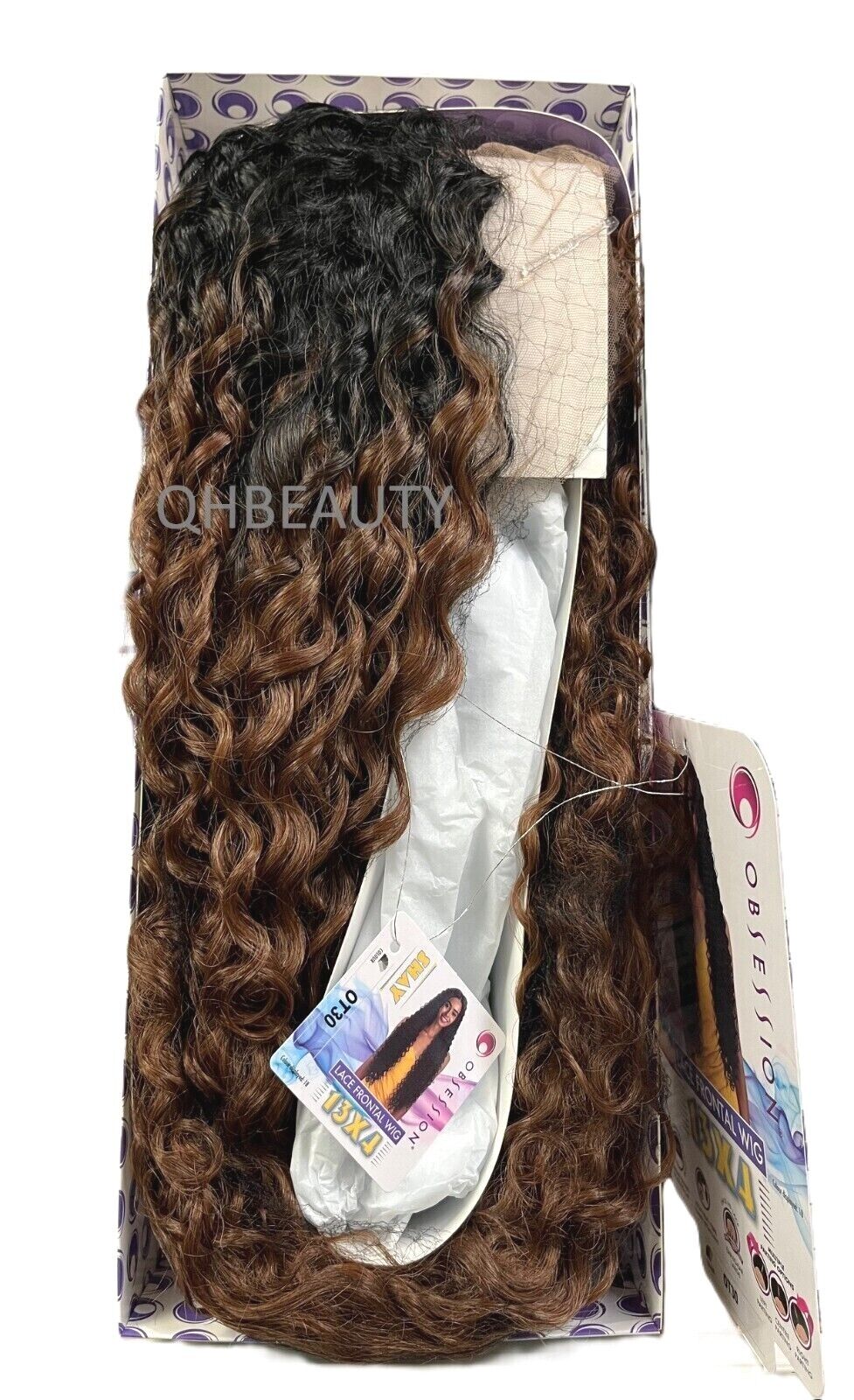 Obsession Synthetic Swiss HD 13x4 Lace Front Free Part Curly Hair Wig - SHAY