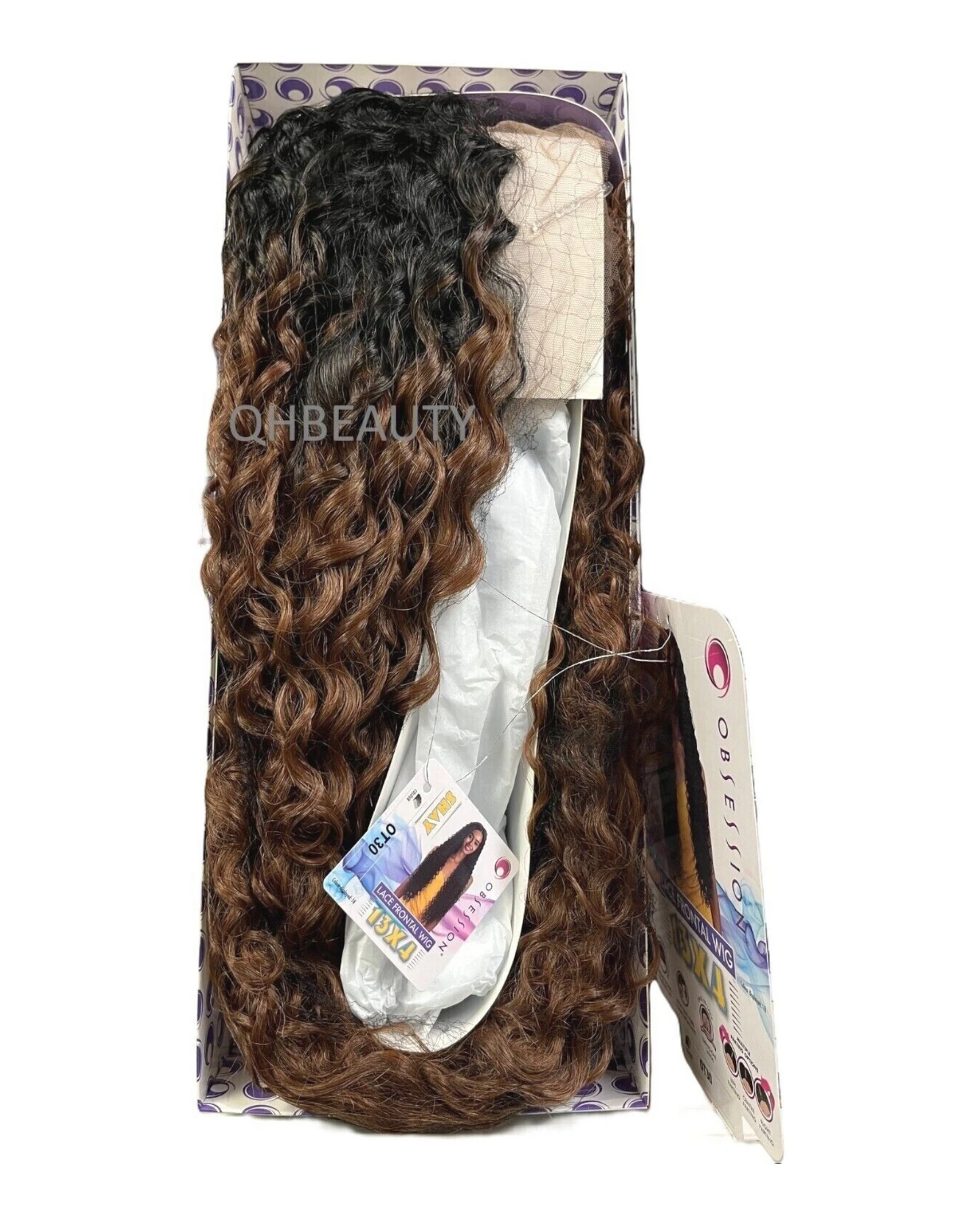 Obsession Synthetic Swiss HD 13x4 Lace Front Free Part Curly Hair Wig - SHAY