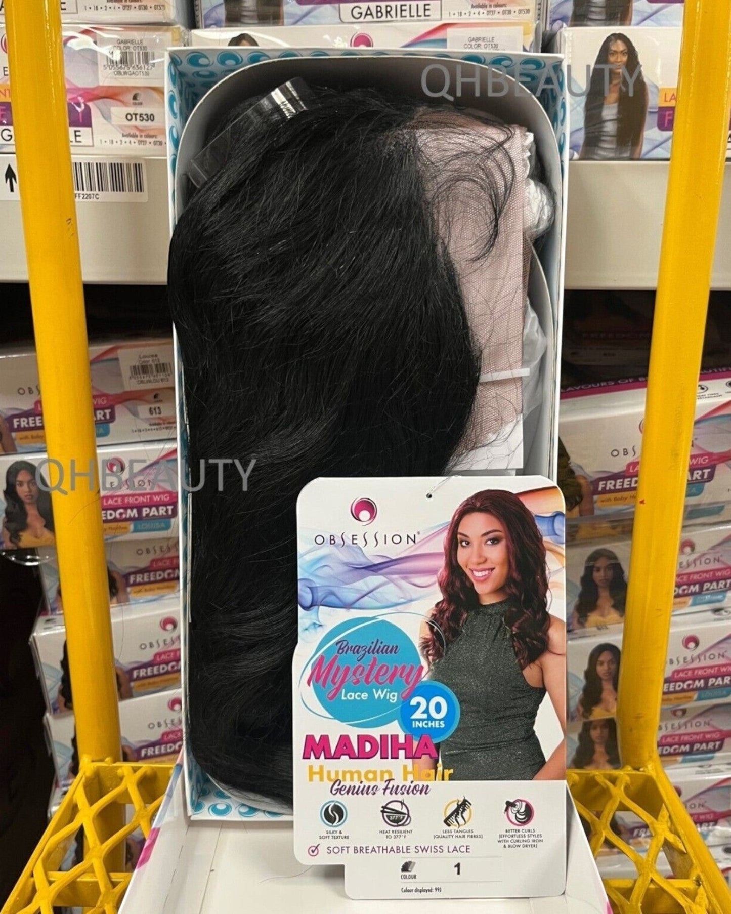 OBSESSION BRAZILIAN MYSTERY GENIUS FUSION HUMAN HAIR SWISS LACE WIG - MADIHA 20