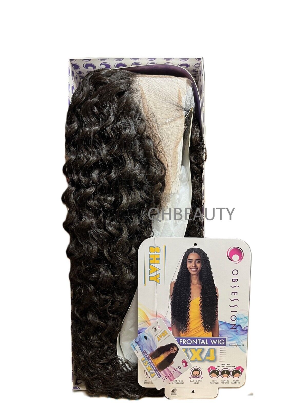 Obsession Synthetic Swiss HD 13x4 Lace Front Free Part Curly Hair Wig - SHAY