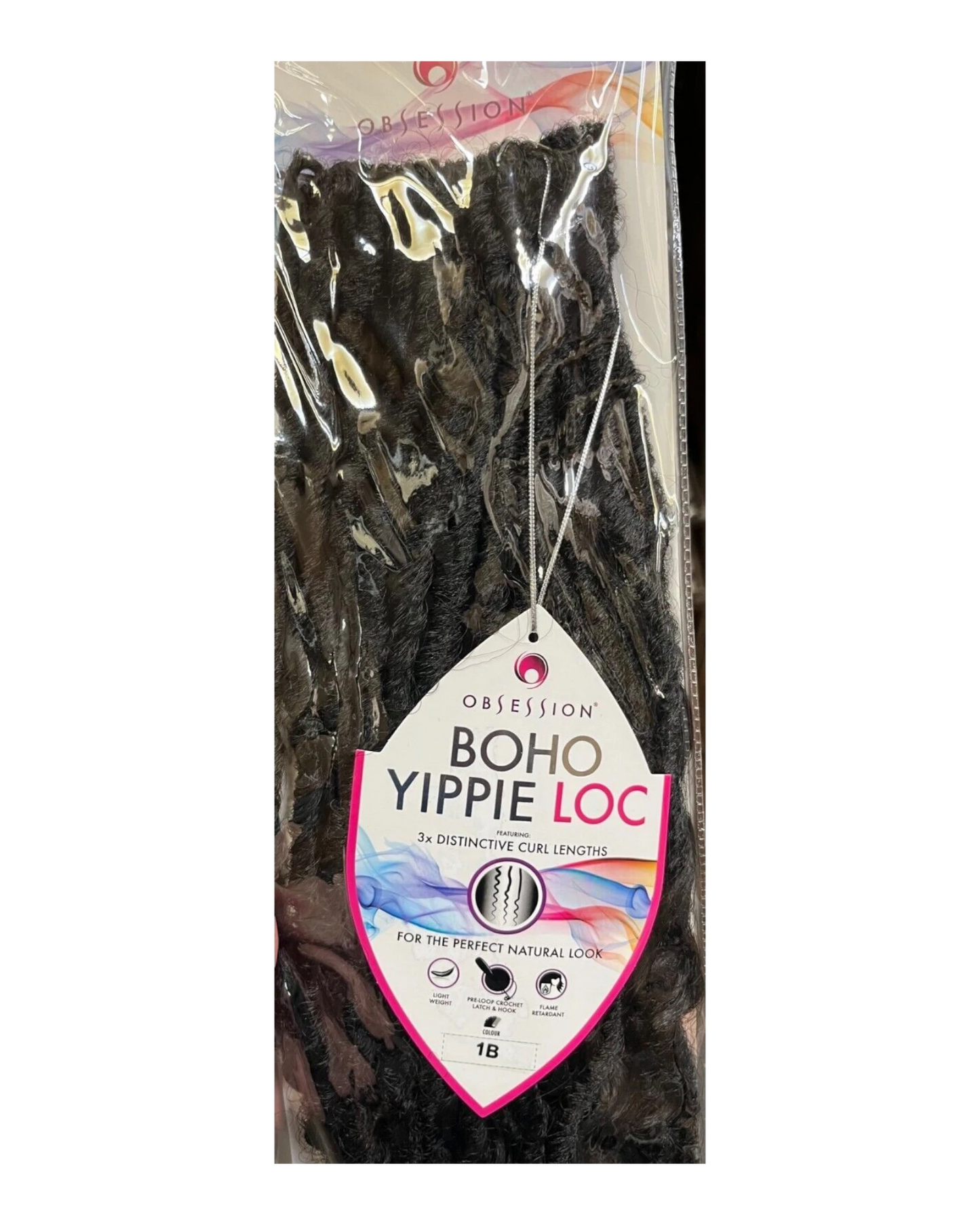 Obsession Synthetic Crochet Long Curly Braid Hair Extension - Boho Yippie Loc