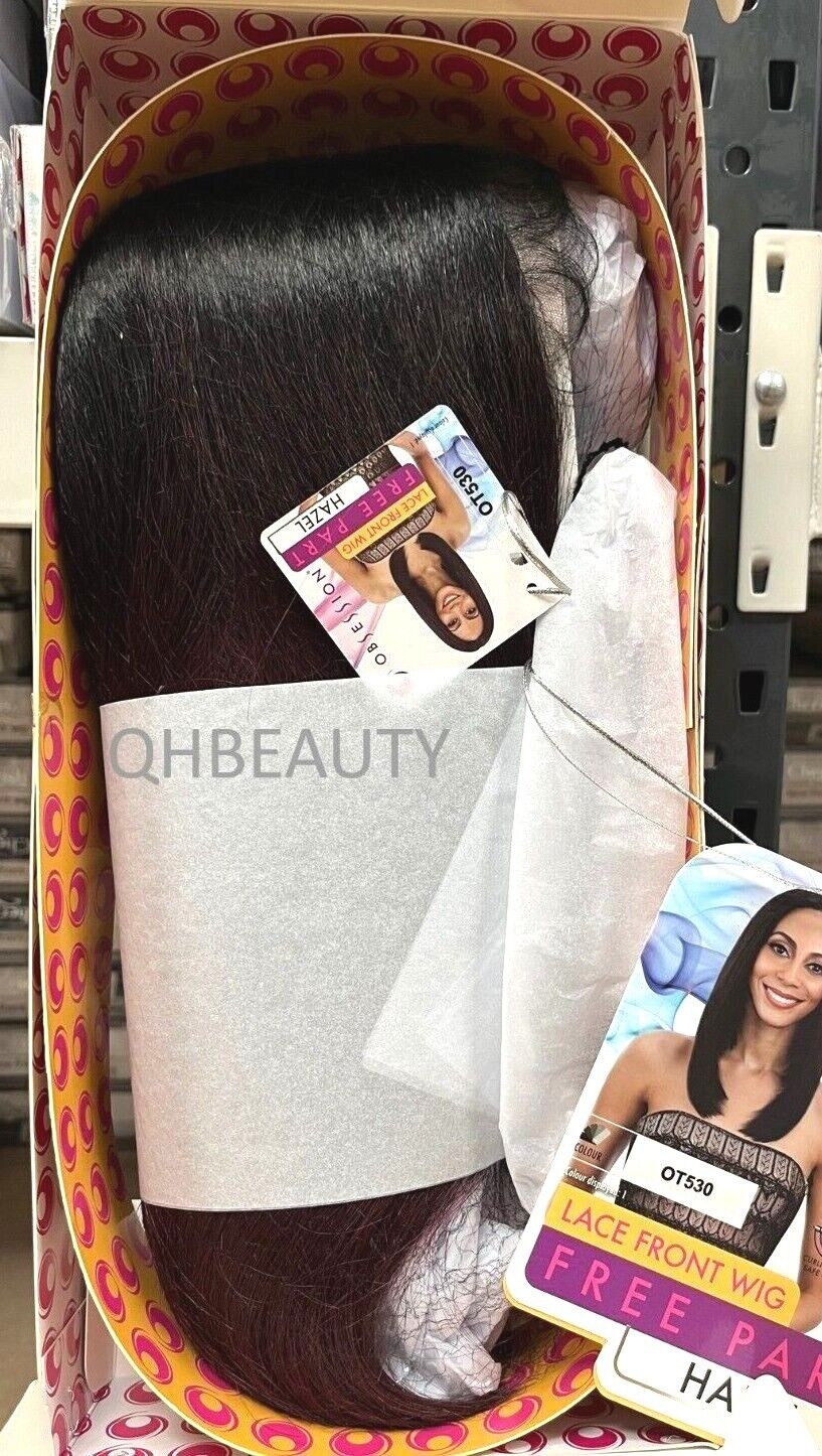 Obsession Synthetic Lace Front Free Part Hand Tied Straight Hair Wig - HAZEL