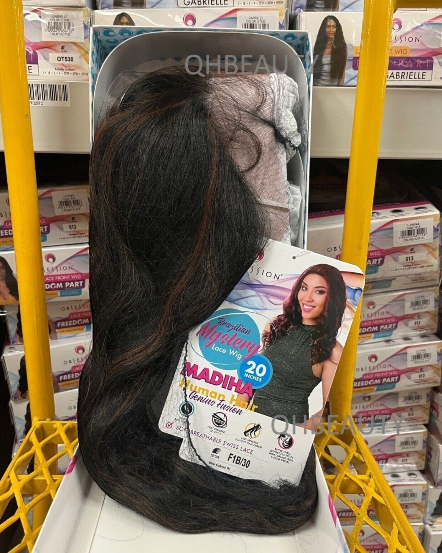 OBSESSION BRAZILIAN MYSTERY GENIUS FUSION HUMAN HAIR SWISS LACE WIG - MADIHA 20
