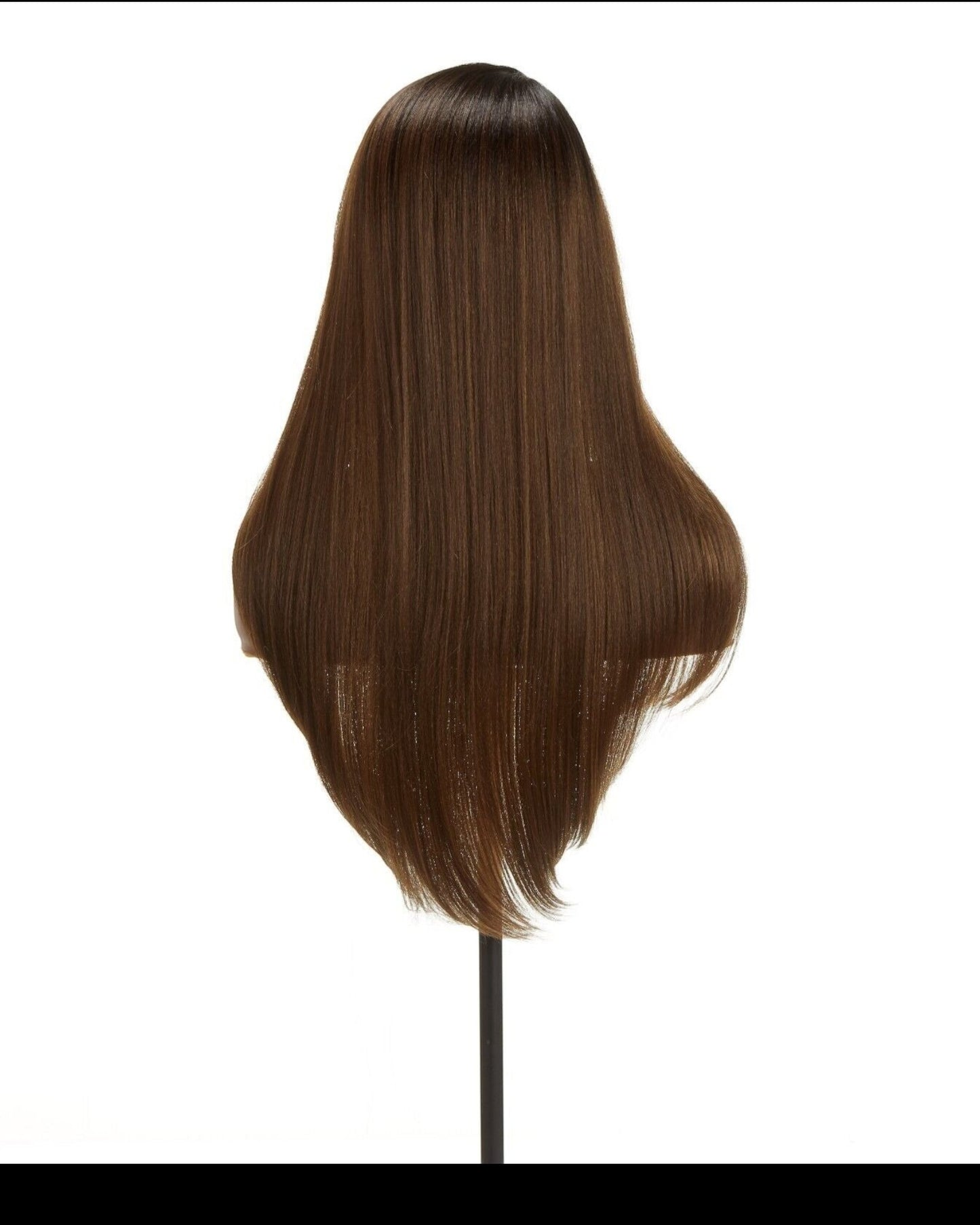Impression Synthetic Invisible Part Long Straight Lace Front Hair Wig - Destiny