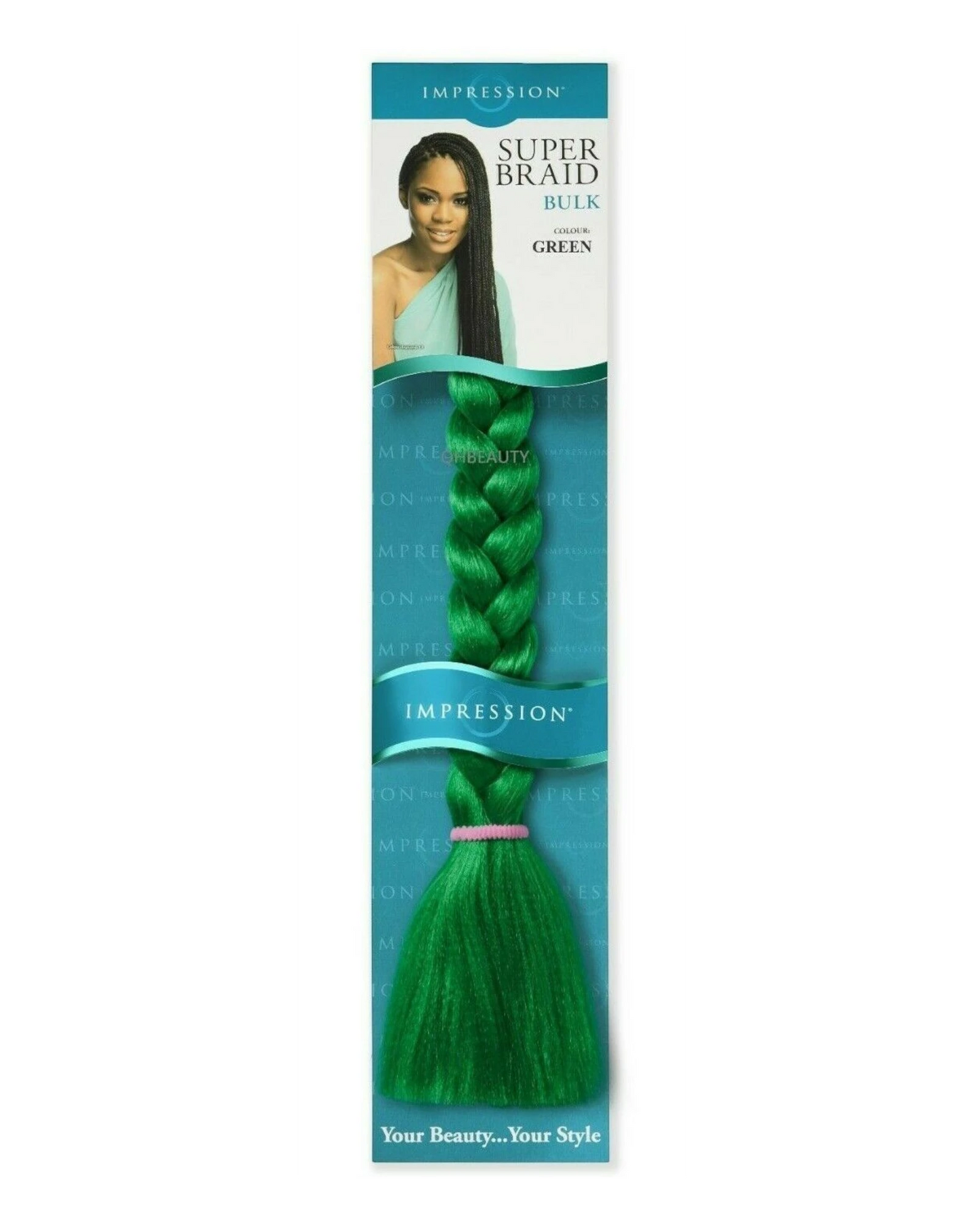 Impression Synthetic Natural Long Ultra Crochet Hair Extensions Super Braid 86"