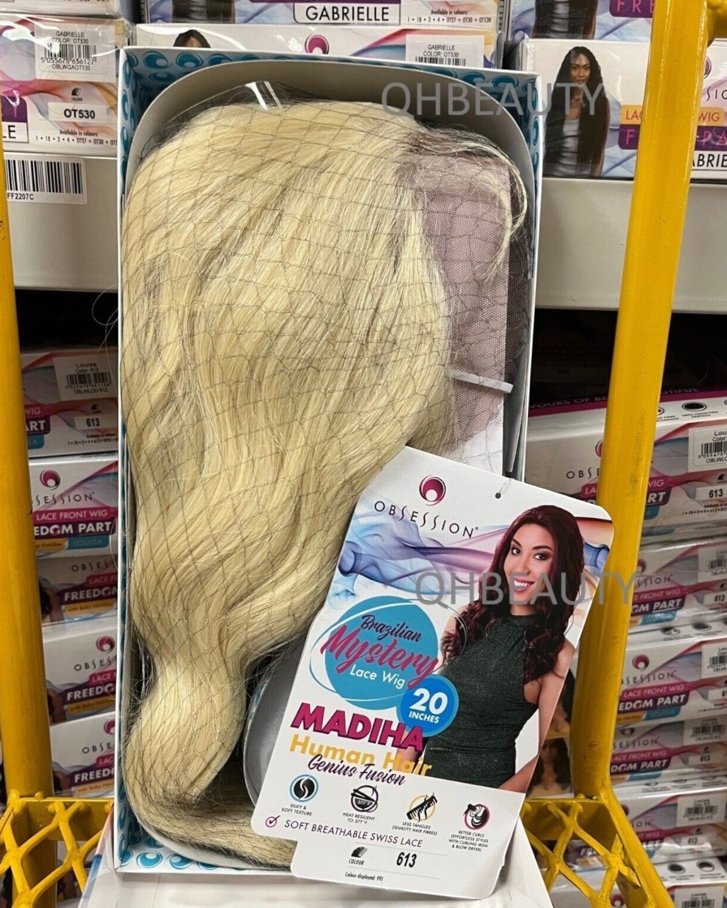 OBSESSION BRAZILIAN MYSTERY GENIUS FUSION HUMAN HAIR SWISS LACE WIG - MADIHA 20