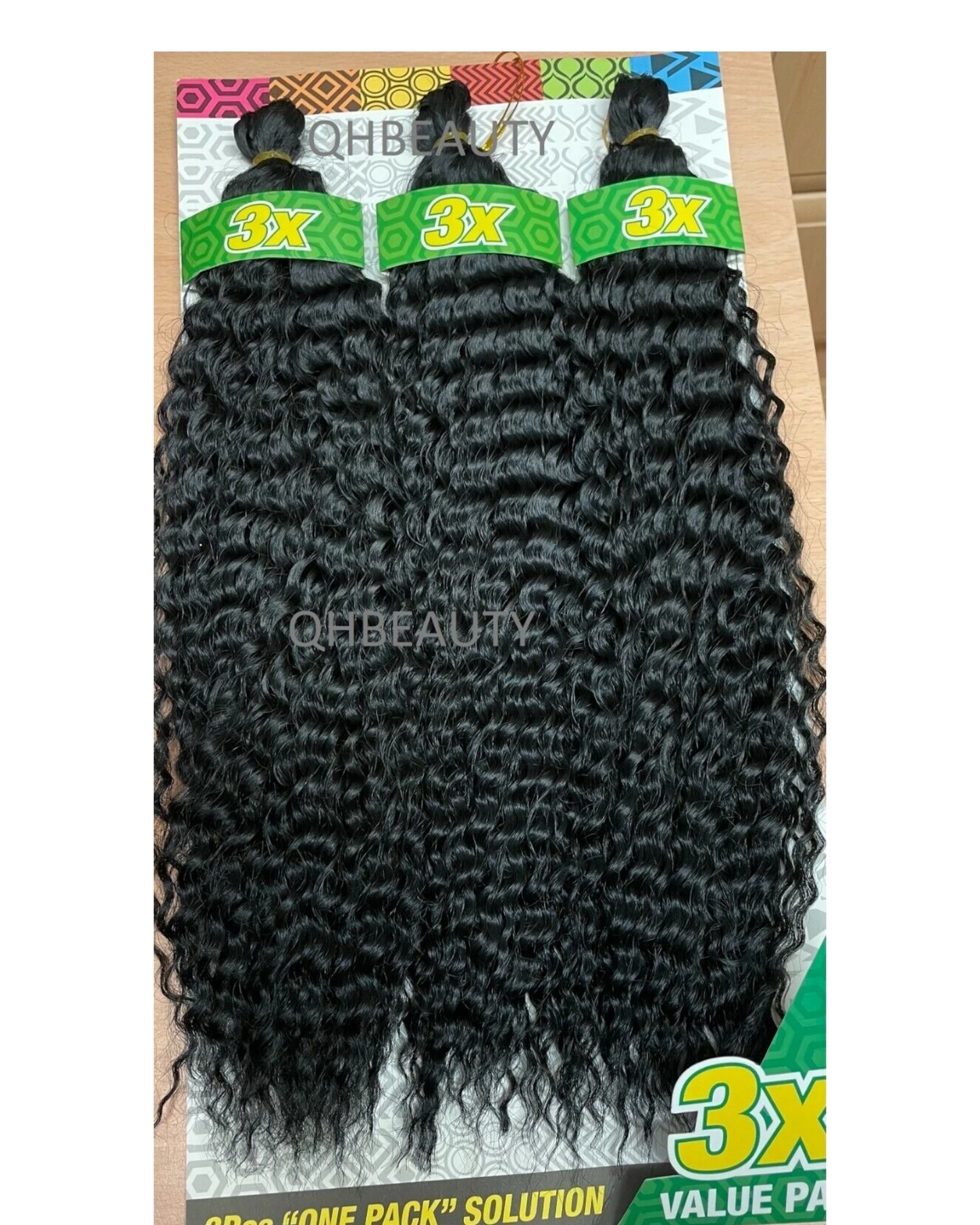 Cherish Synthetic Crochet Braid Hair Extension Handmade  3 x Brazilian Bulk 16''