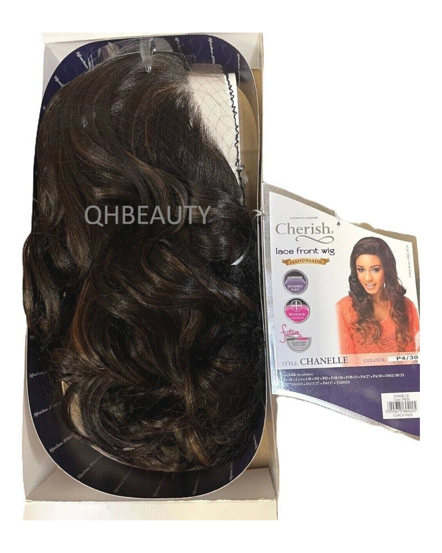 Cherish Synthetic Wider Lace Front Hand Made Long Curly Hair Wig - Chanelle