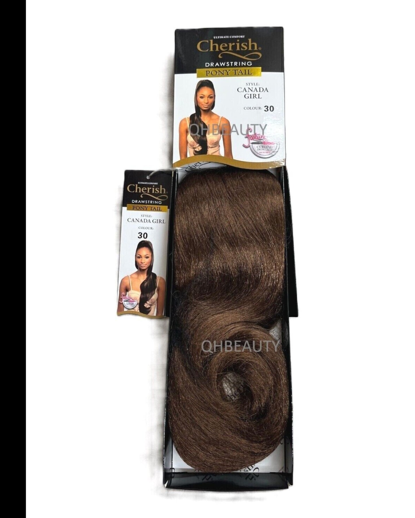 Cherish Synthetic Drawstring Long Curly Wavy Hair Ponytail - Canada Girl
