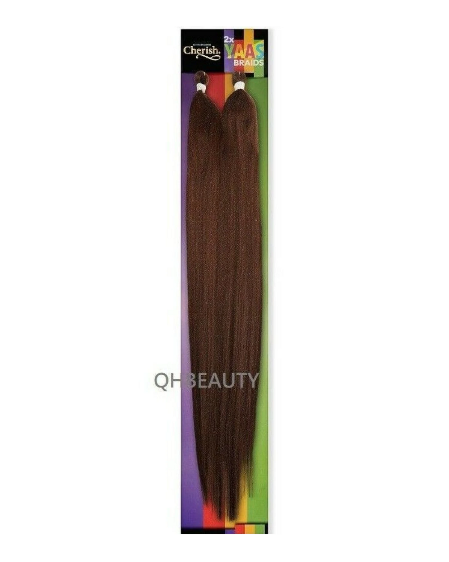 CHERISH SYNTHETIC YAKY LONG STRAIGHT HAIR EXTENSIONS 2 X YAAS BRAIDS 20'' - 28''