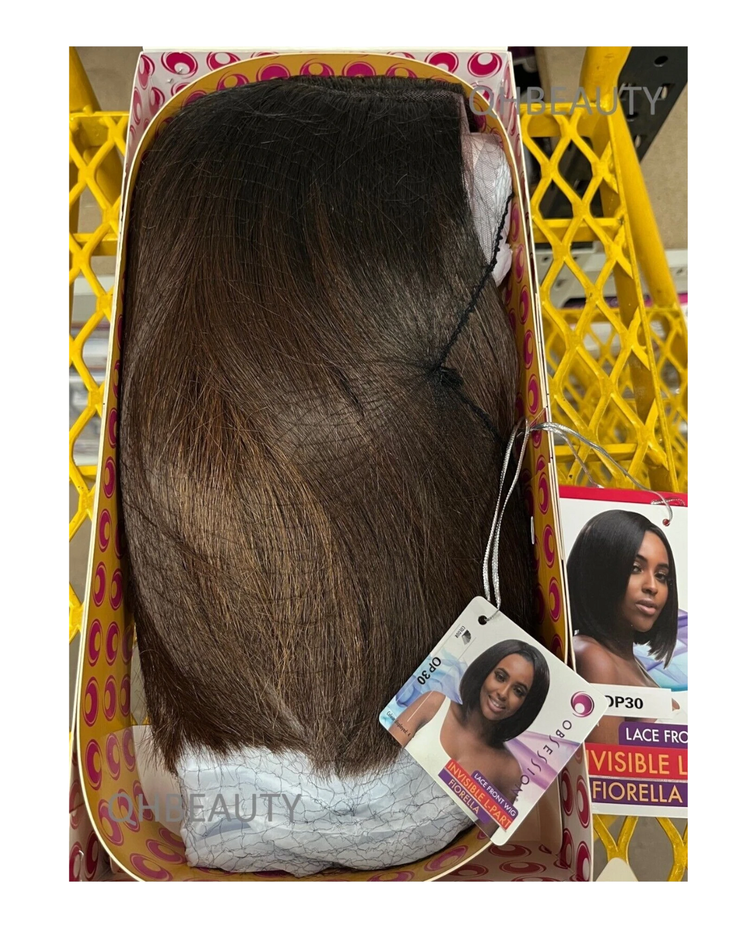Obsession Synthetic Lace Front Free Part Hand Tied Straight Hair Wig - FIORELLA