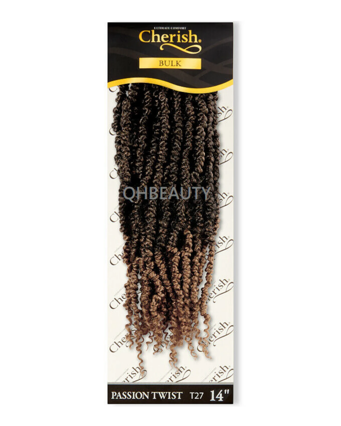 CHERISH SYNTHETIC PRE LOOPED BRAID CURLY HAIR EXTENSIONS - PASSION TWIST 14''
