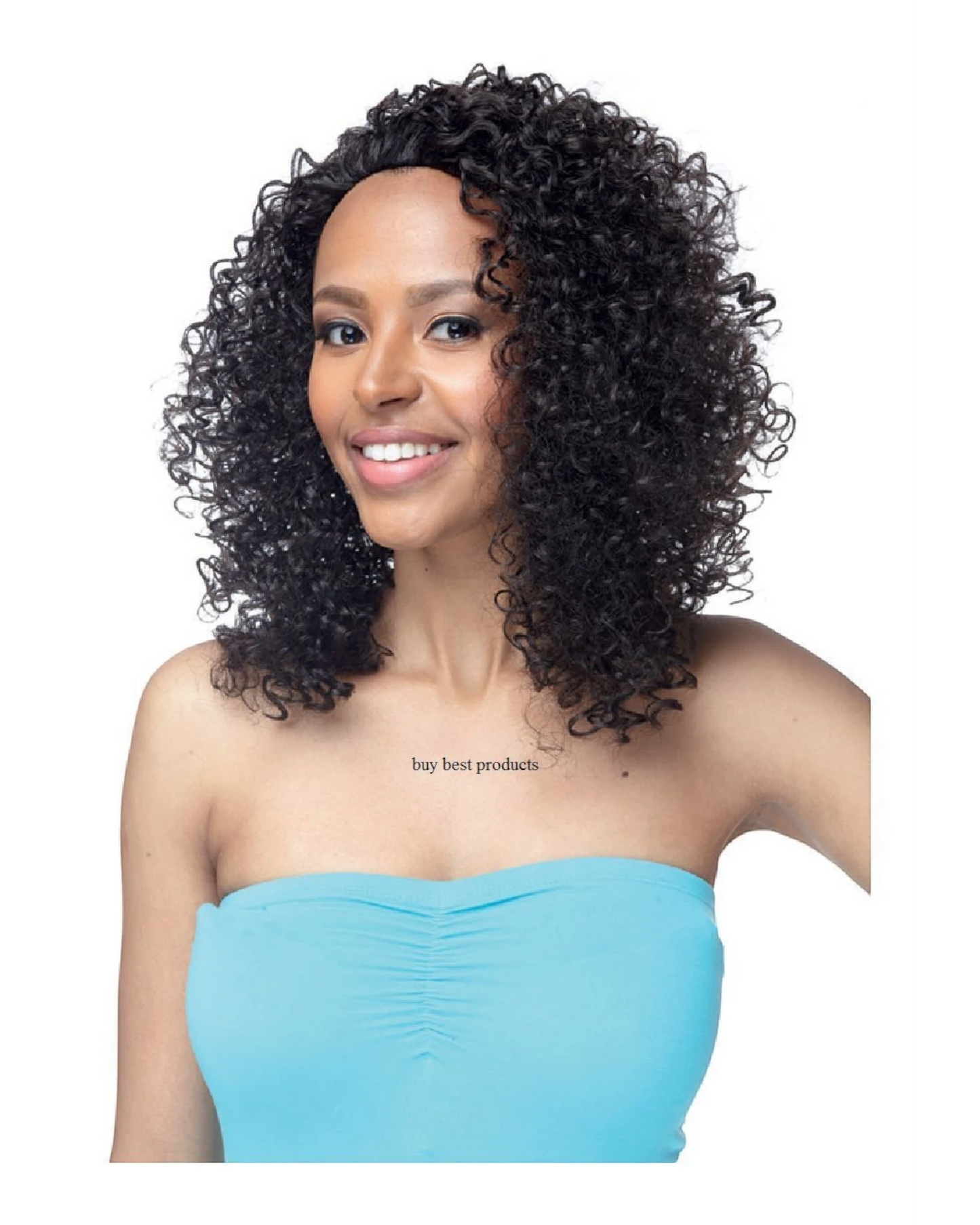 Impression Synthetic Hand Made Natural Style Curly Hair Wig - CHLOE