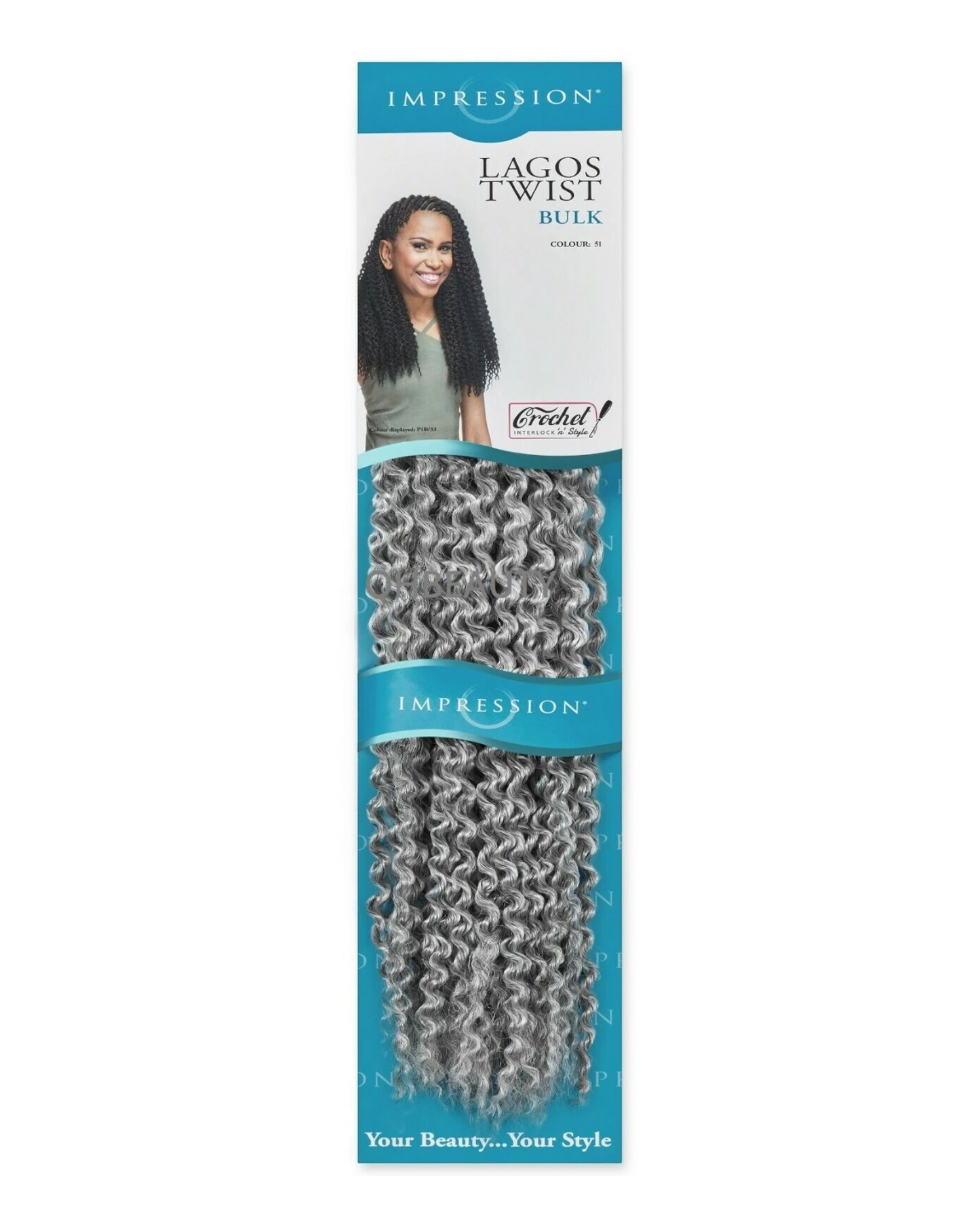 IMPRESSION SYNTHETIC HAIR EXTENSION BRAIDS -  LAGOS TWIST BULK