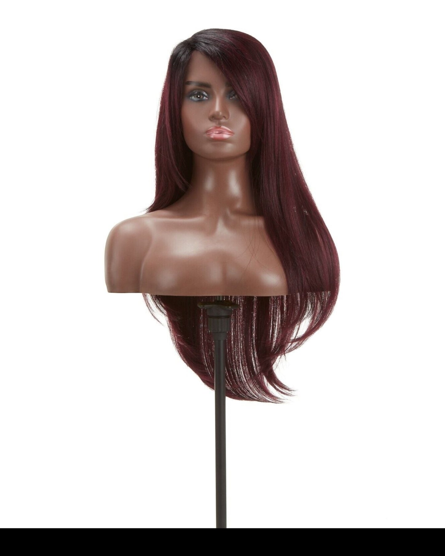 Impression Synthetic Invisible Part Long Straight Lace Front Hair Wig - Destiny