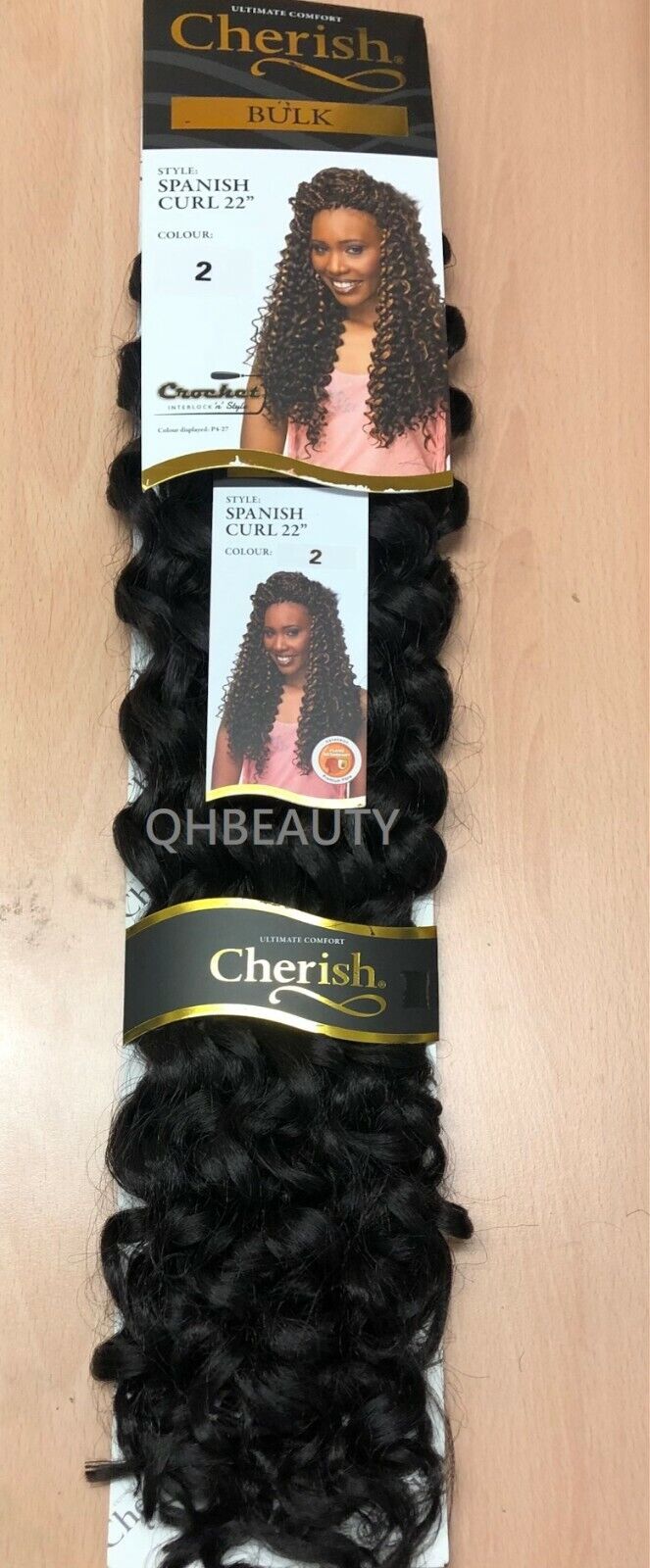 Cherish Bulk Synthetic Long Curly Hair Extension Braid - Spanish Curl 22 Inch