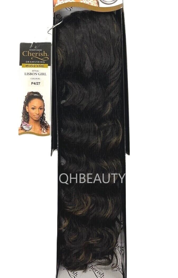 Cherish Synthetic Drawstring Curly Hair Extension Ponytail - Lisbon Girl