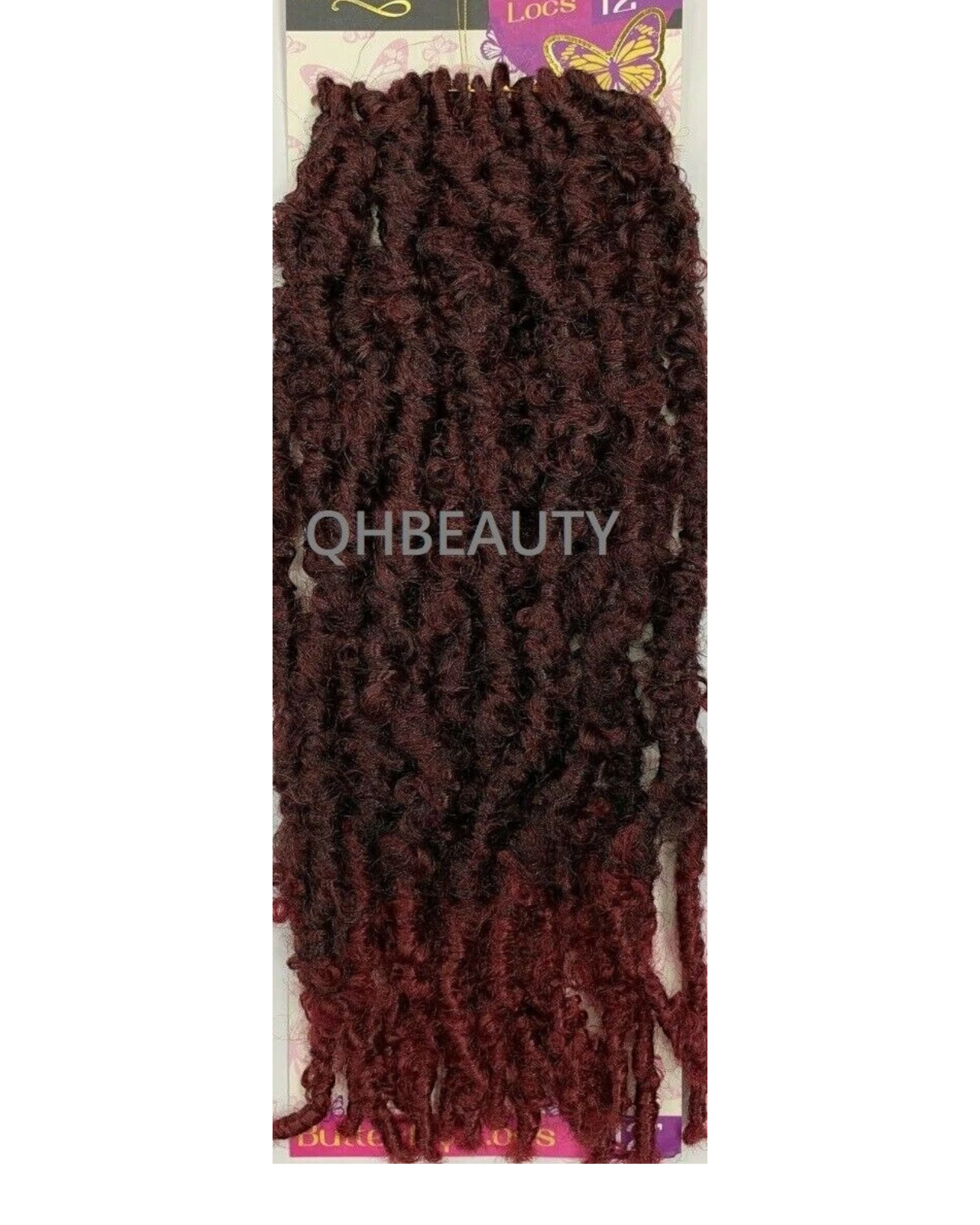 CHERISH SYNTHETIC CROCHET LONG HAIR EXTENSION PRE LOOP BRAID - BUTTERFLY LOC 12"