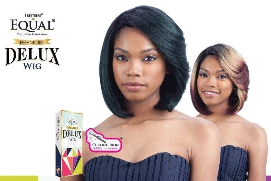 FreeTress Equal Synthetic Premium Delux Short Straight Bob Style Hair Wig  SELAH