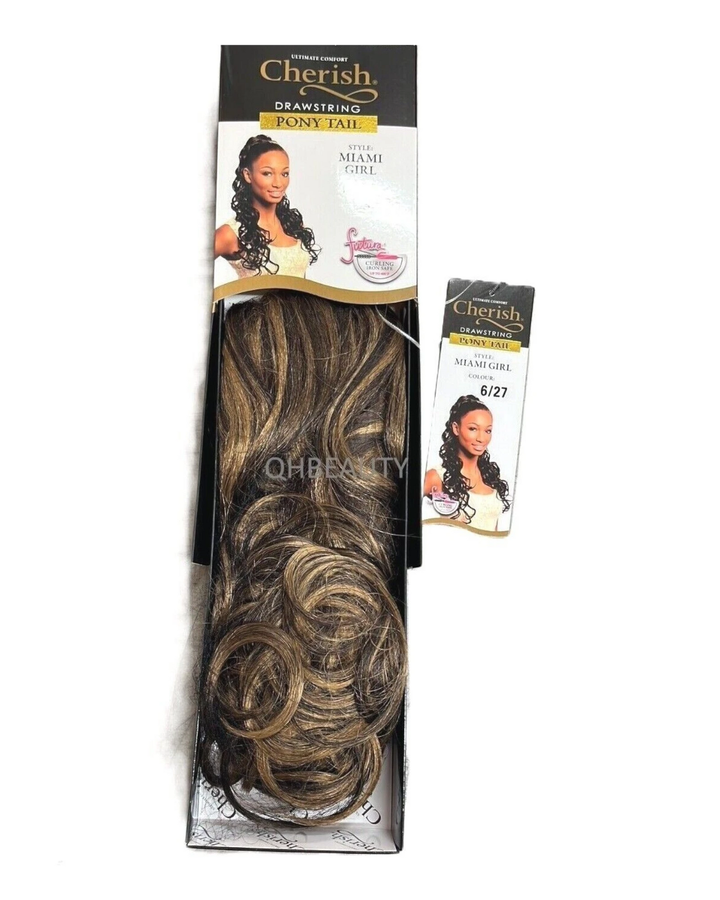 Cherish Synthetic Long Curly Drawstring Natural Hair Ponytail - Miami Girl