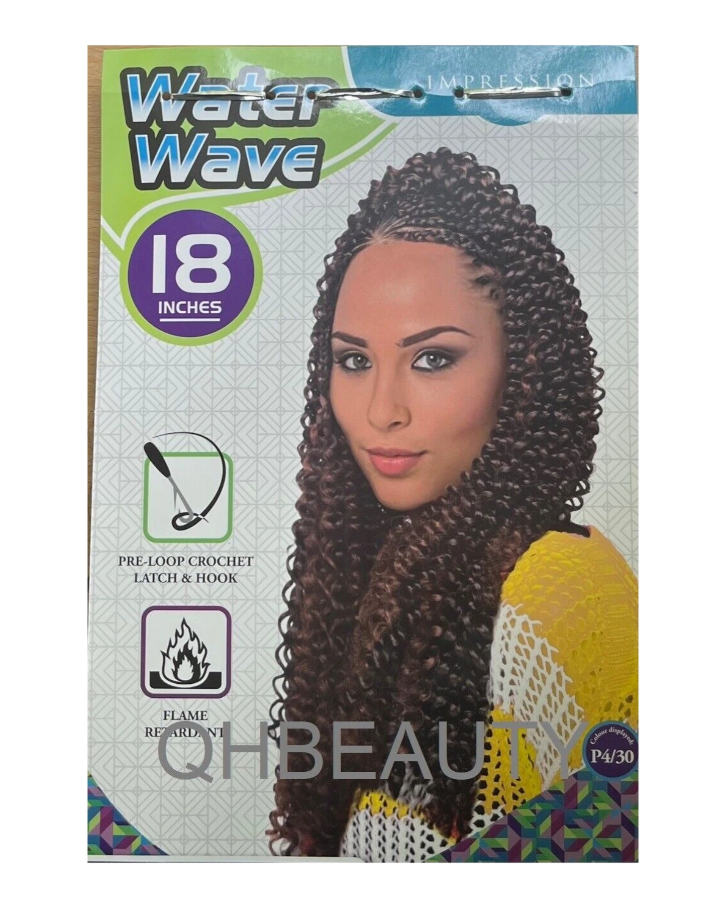 Impression Synthetic Crochet Hair Extension Braid 3x WATER WAVE BRAID 14 & 18 ''