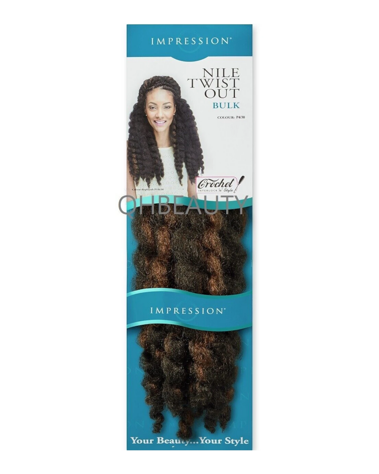 IMPRESSION SYNTHETIC AFRO CUBAN BULK HAIR EXTENSION BRAIDS - NILE TWIST OUT