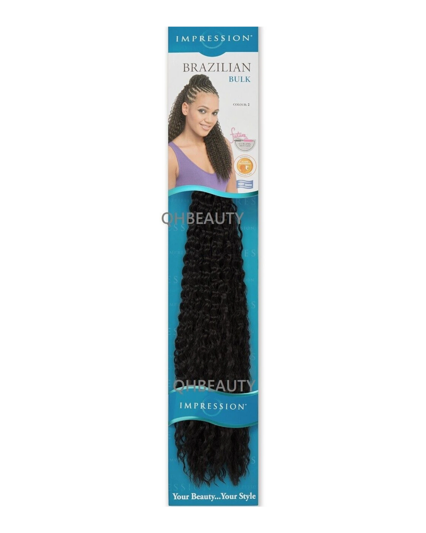 IMPRESSION SYNTHETIC CROCHET LONG HAIR EXTENSION BRAIDS - BRAZILIAN 20 INCH