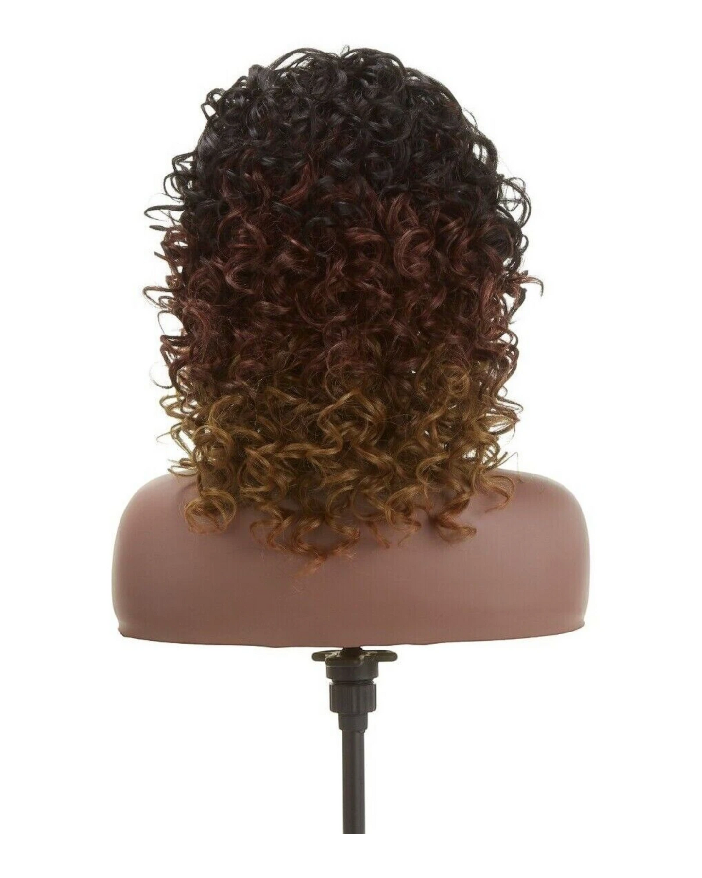 Impression Synthetic Hand Made Invisible L Part Curly Hair Lace Wig - MIA