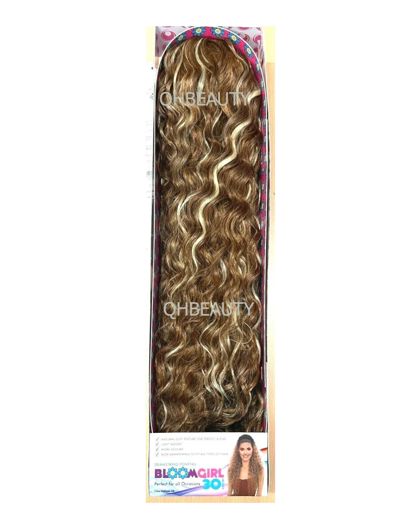 OBSESSION SYNTHETIC DRAWSTRING CURLY LONG HAIR PONYTAIL - BLOOM GIRL 20''  30''