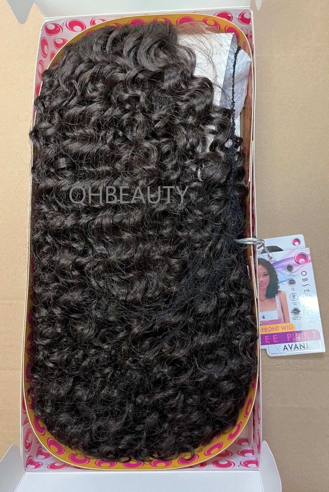 Obsession Synthetic Lace Front Free Part 100% Hand Tied Curly Hair Wig - AVANI