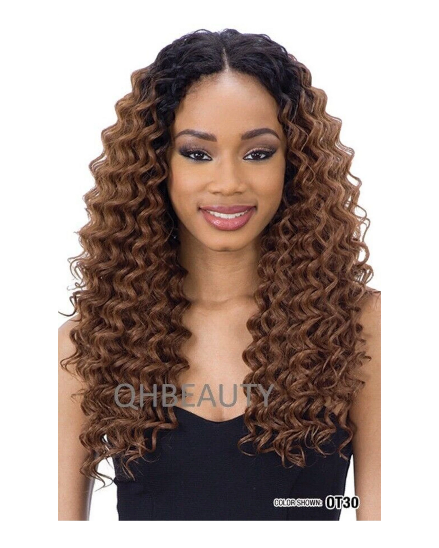 NaturALL SYNTHETIC CURLY HAIR EXTENSION 4 PCS WEAVE - DEEP CURL 18/20/22 INCHES