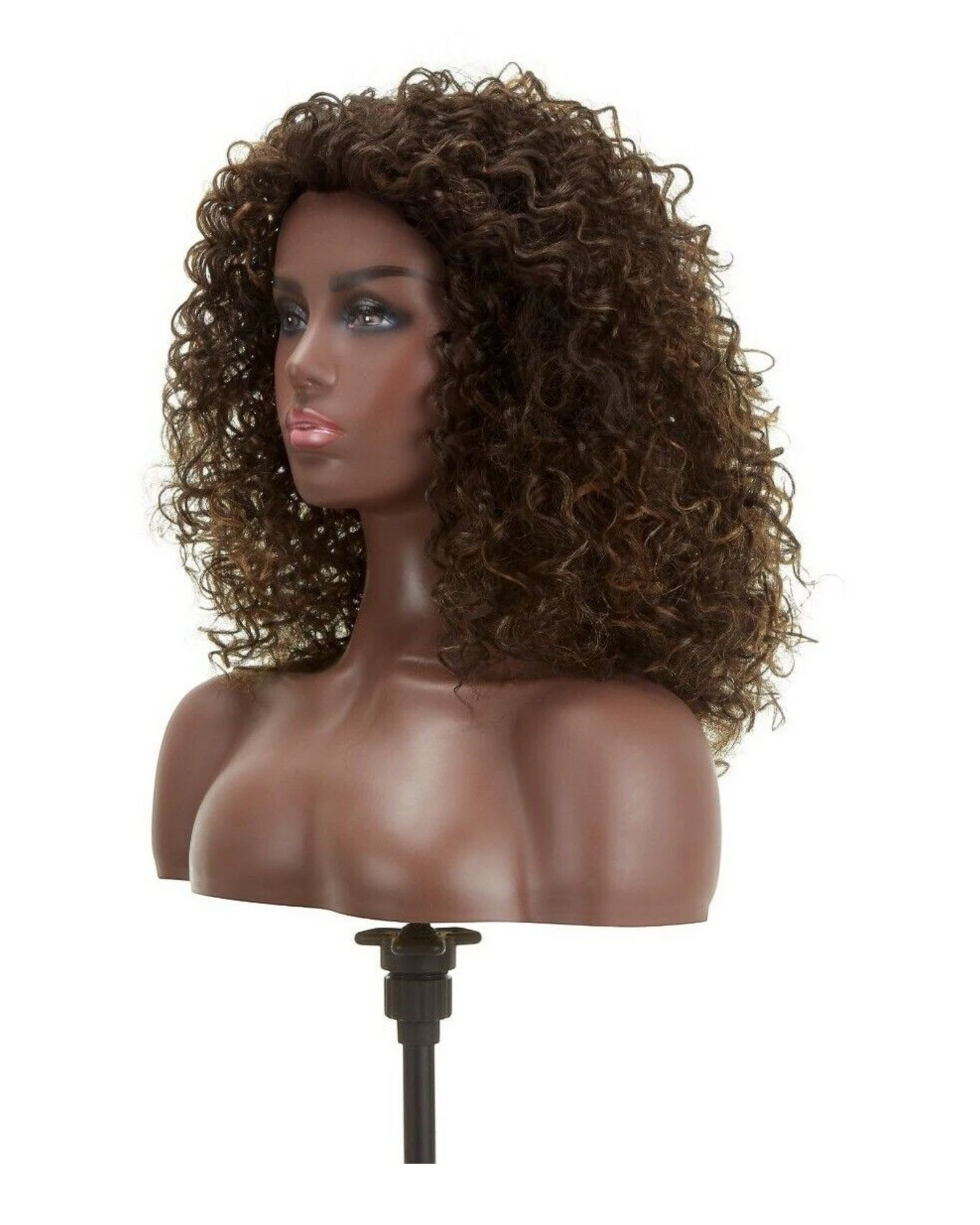 Impression Synthetic Natural Hairline Lace Front Curly Hair Wig - Asmara