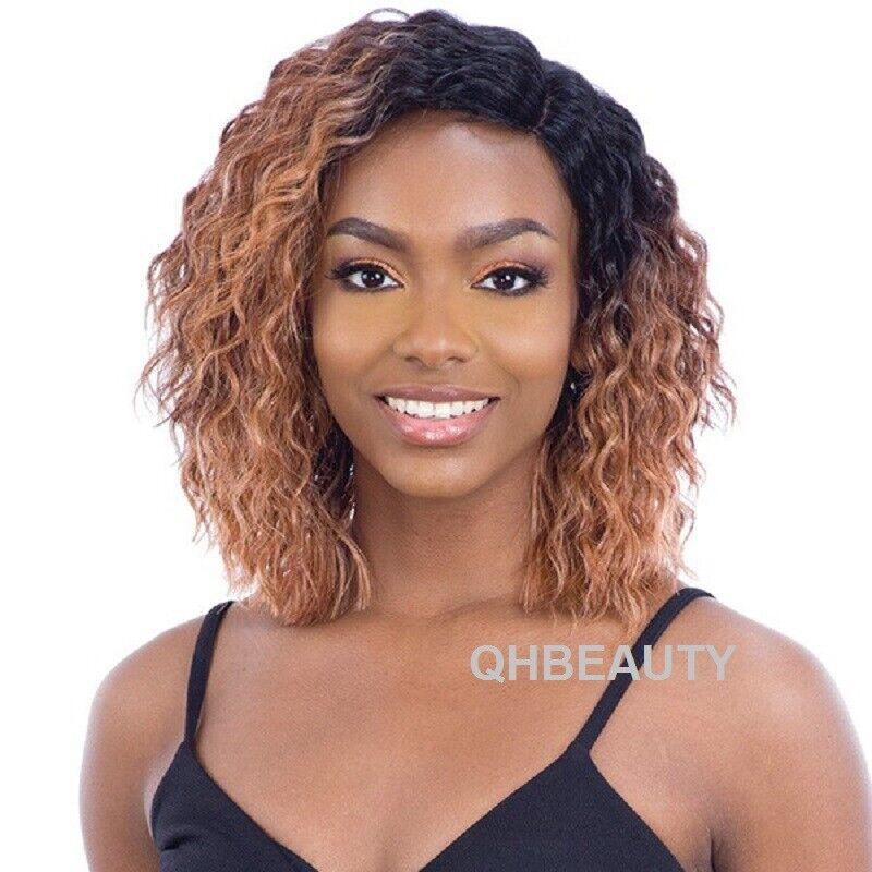 FREETRESS EQUAL SYNTHETIC 5 INCH LACE PART SHORT CURLY HAIR WIG - VANORA