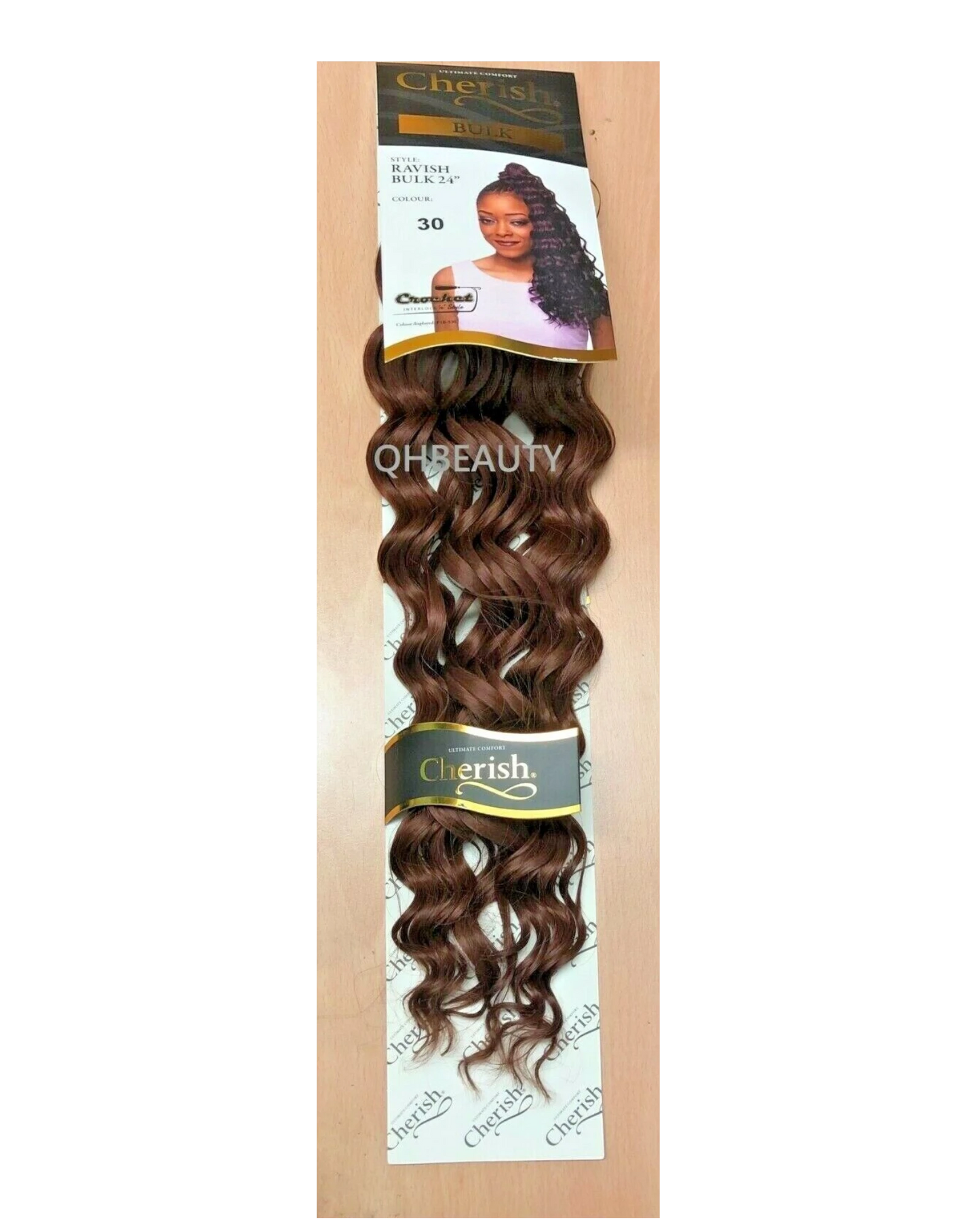CHERISH SYNTHETIC CROCHET LONG CURLY HAIR EXTENSION BRAIDS - RAVISH 24 inch