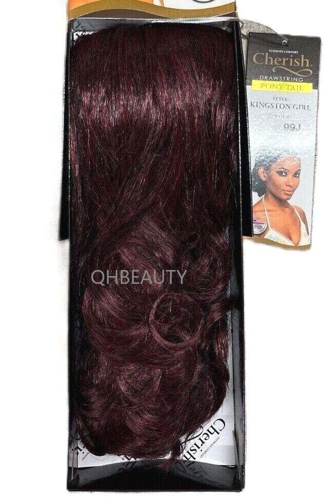 Cherish Synthetic Drawstring Curly Hair Extension Ponytail - Kingston Girl