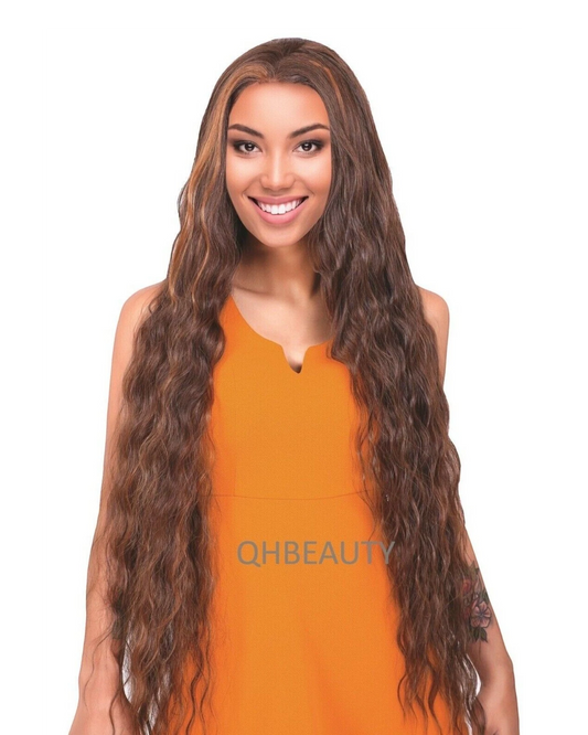 OBSESSION BRAZILIAN FUSION HUMAN HAIR NATURAL LONG CURLY LACE WIG - SHANAYA 40