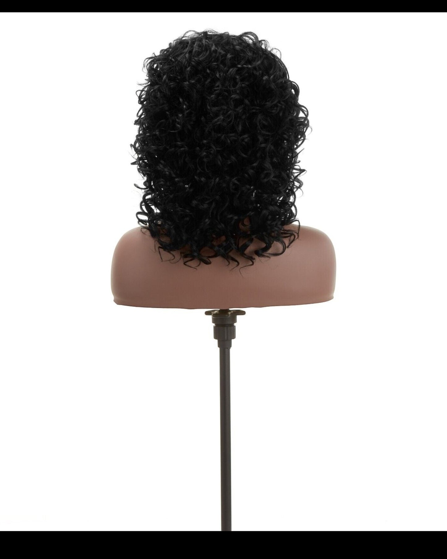 Impression Synthetic Hand Made Invisible L Part Curly Hair Lace Wig - MIA