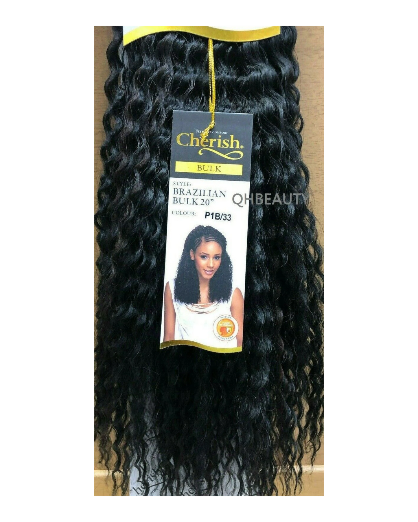 Cherish Synthetic Crochet Braid Curly Hair Extension Style - Brazilian Bulk 20"