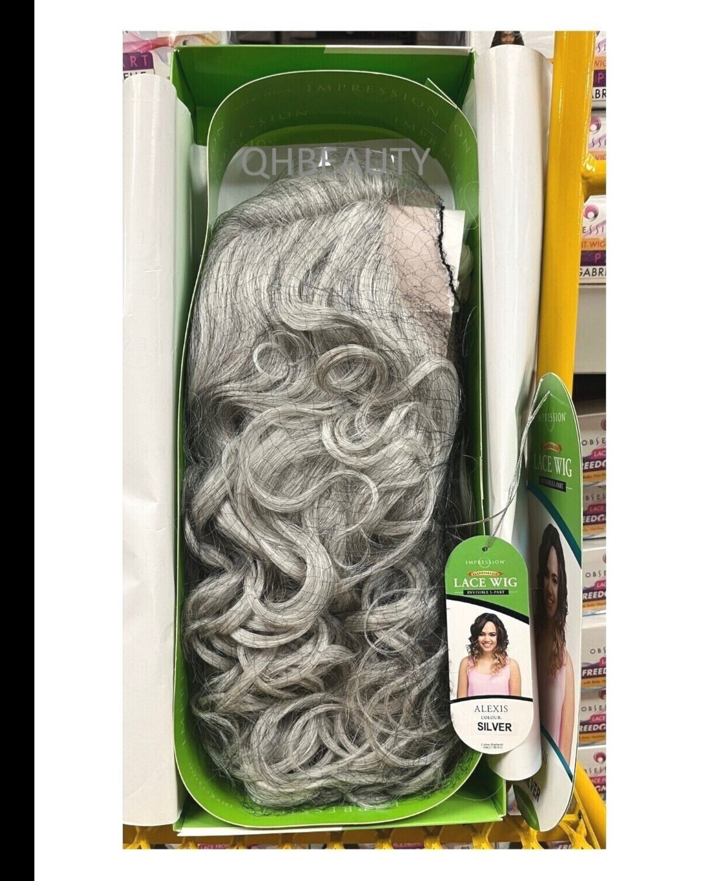 Impression Synthetic Invisible Part Lace Front Long Curly Hair Wig Alexis