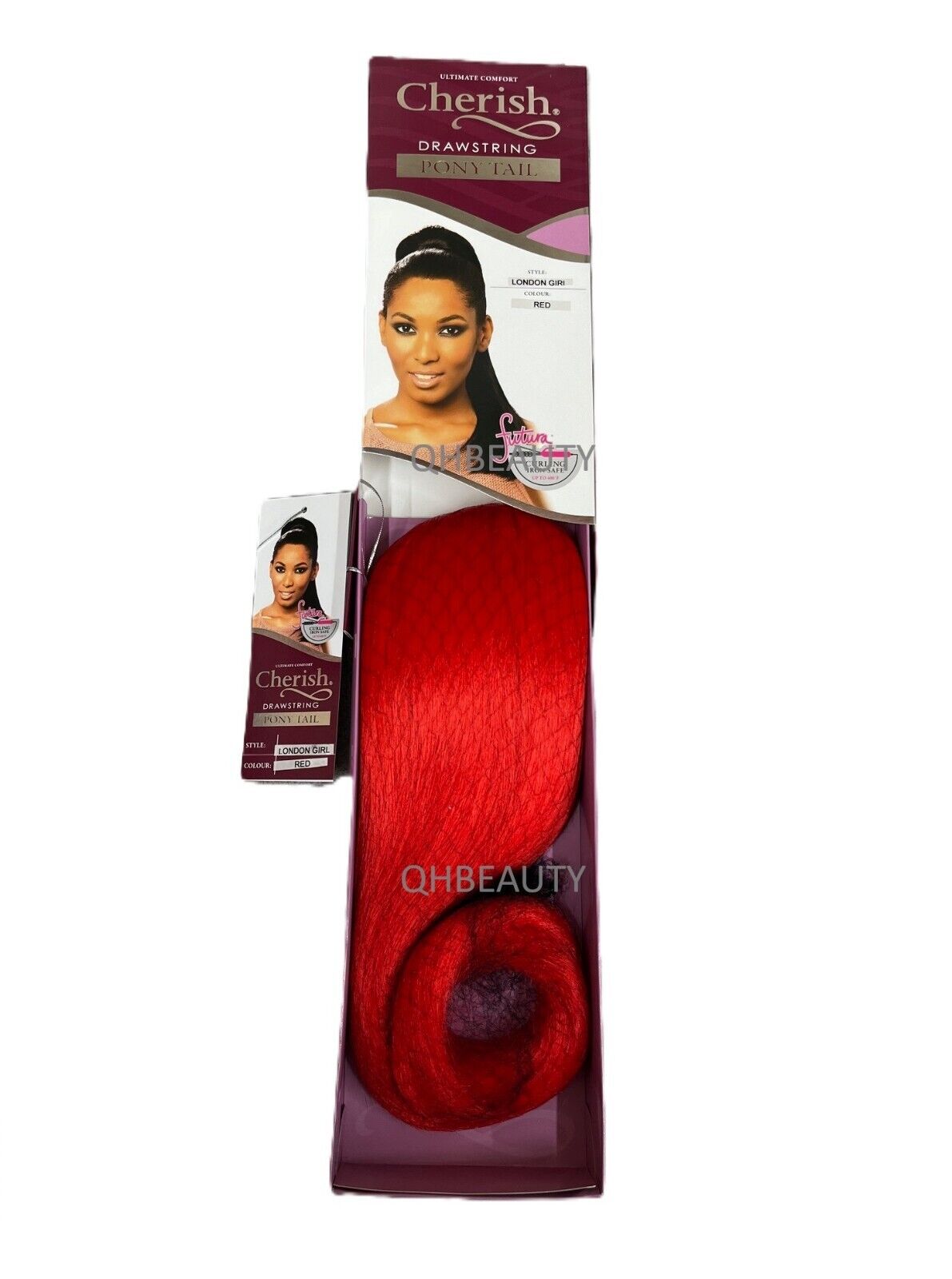 Cherish Synthetic Drawstring Long Straight Ponytail Hair Extension - LONDON GIRL