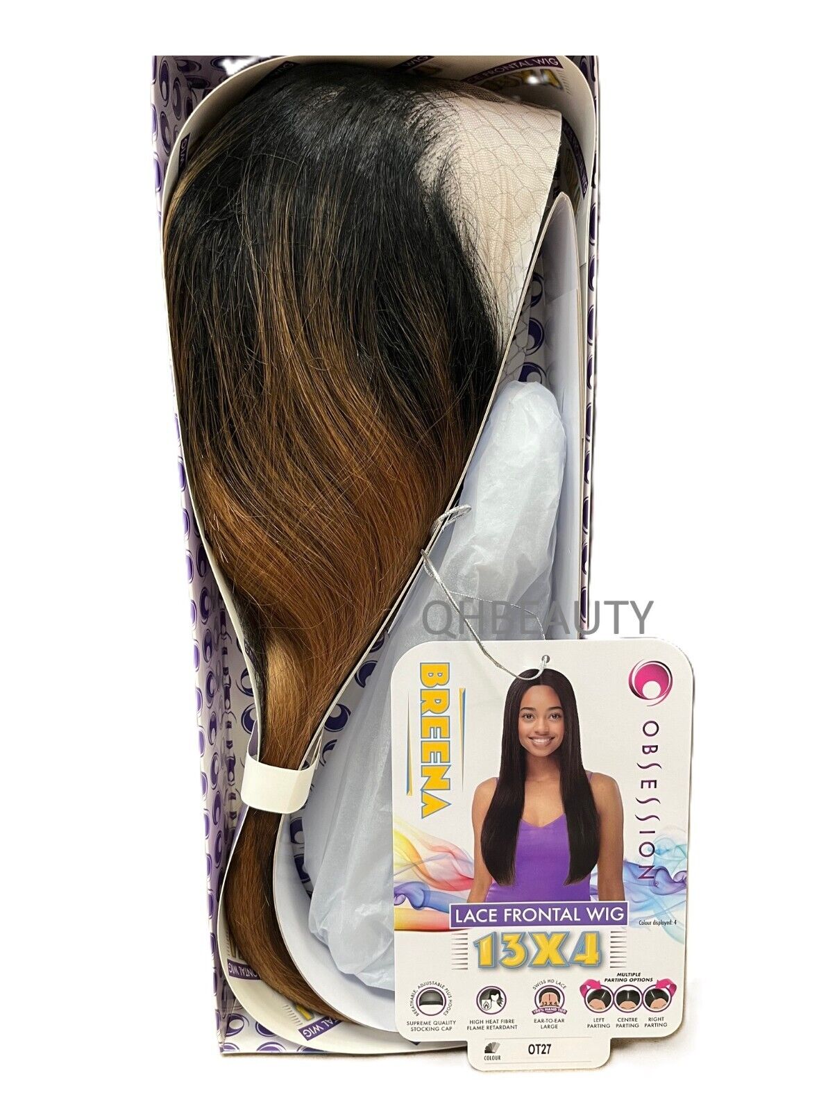 Obsession Synthetic Swiss HD 13x4 Lace Front Free Part Long Hair Wig - BREENA