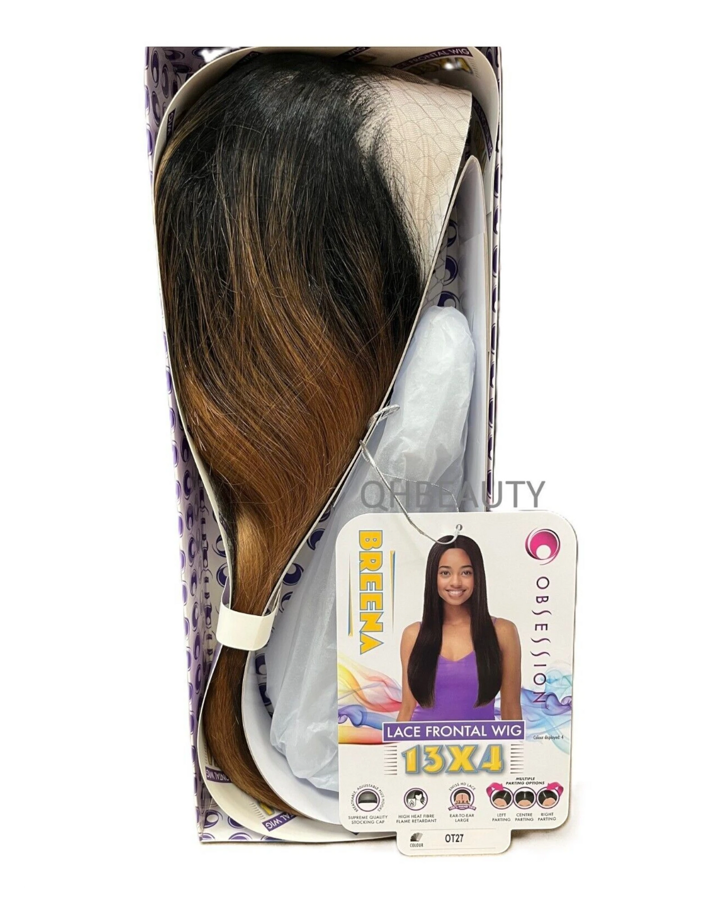 Obsession Synthetic Swiss HD 13x4 Lace Front Free Part Long Hair Wig - BREENA